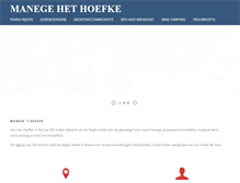 Tablet Screenshot of manegehoefke.nl